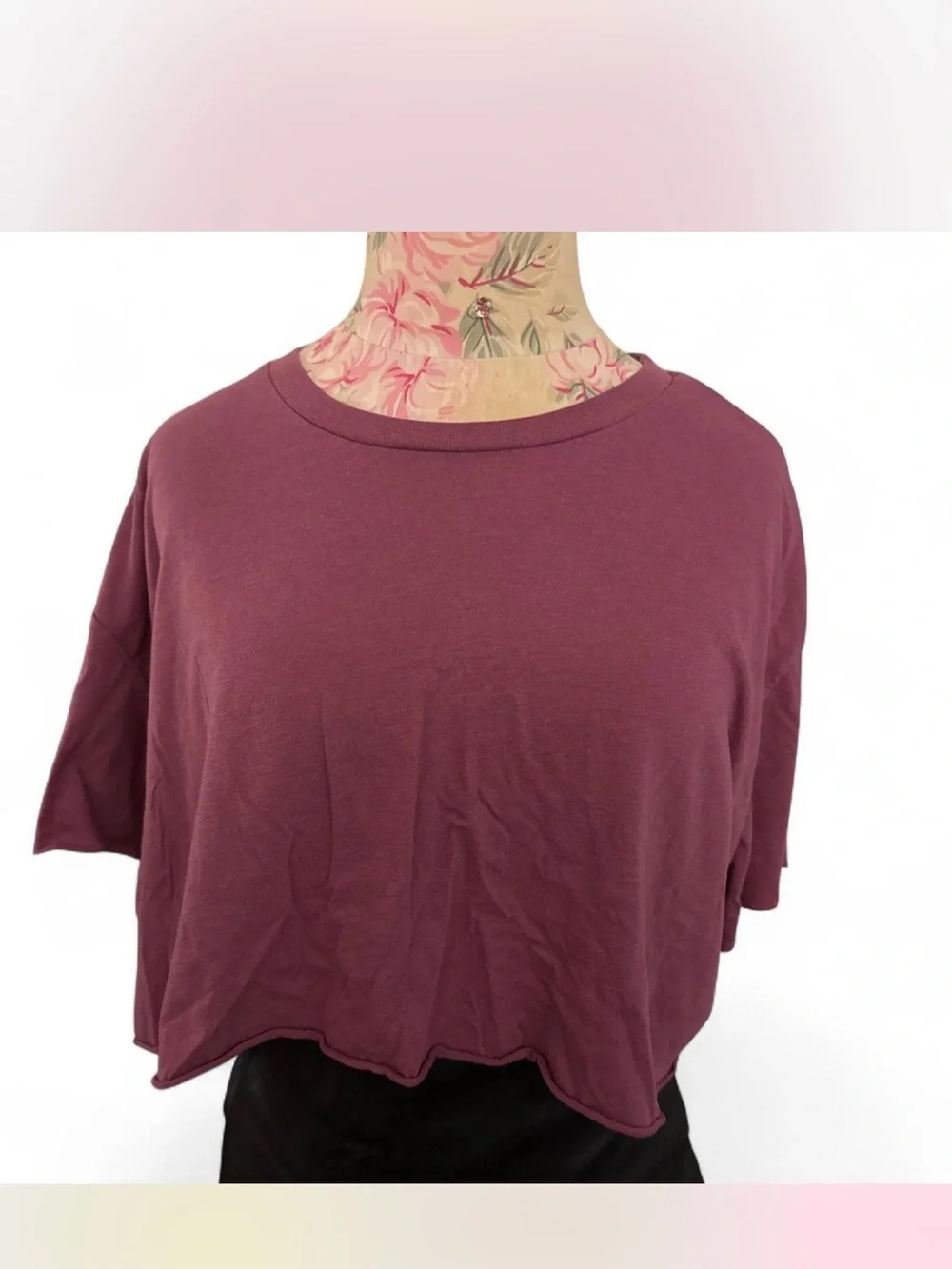 ALO Yoga Mauve Crop Tee